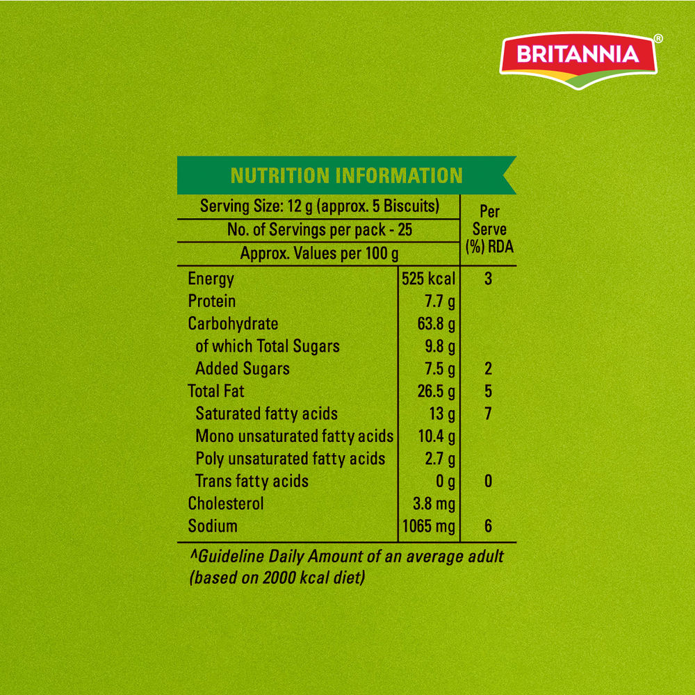 Britannia 50-50 Maska Chaska Biscuits Butter Flavoured Crackers | Trans Fat-free