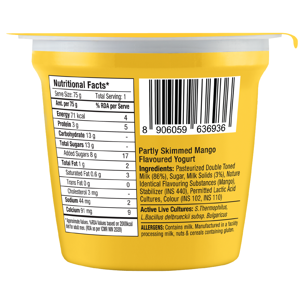 Epigamia Mango Flavoured Yogurt