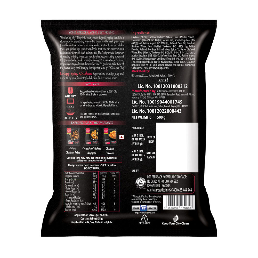 ITC Master Chef Crispy Spicy Chicken 500 g Combo