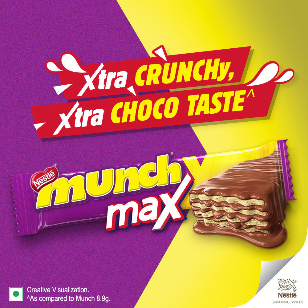 Nestle Munch Max Choco Coated Crunchy Wafer Bar 38.5 g Combo