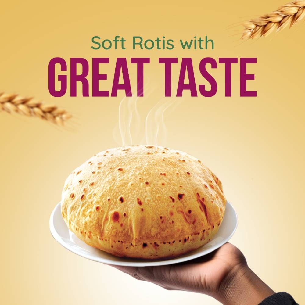 Protein Chef 10 Grain Double Protein Atta- Chakki Multigrain Atta with Millet Jowar Ragi Flour