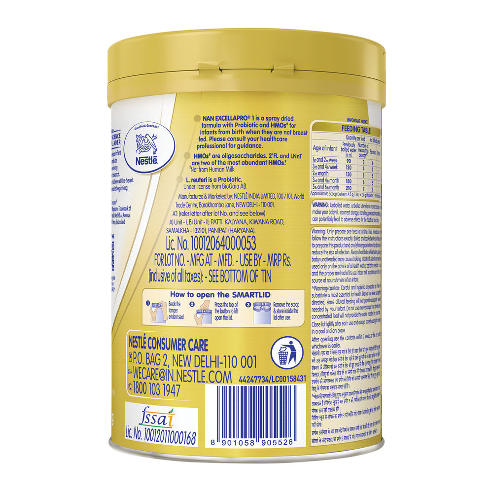 Nestle Nan EXCELLAPRO Stage 1 Infant Formula | 0 - 6 Months 400 g Combo