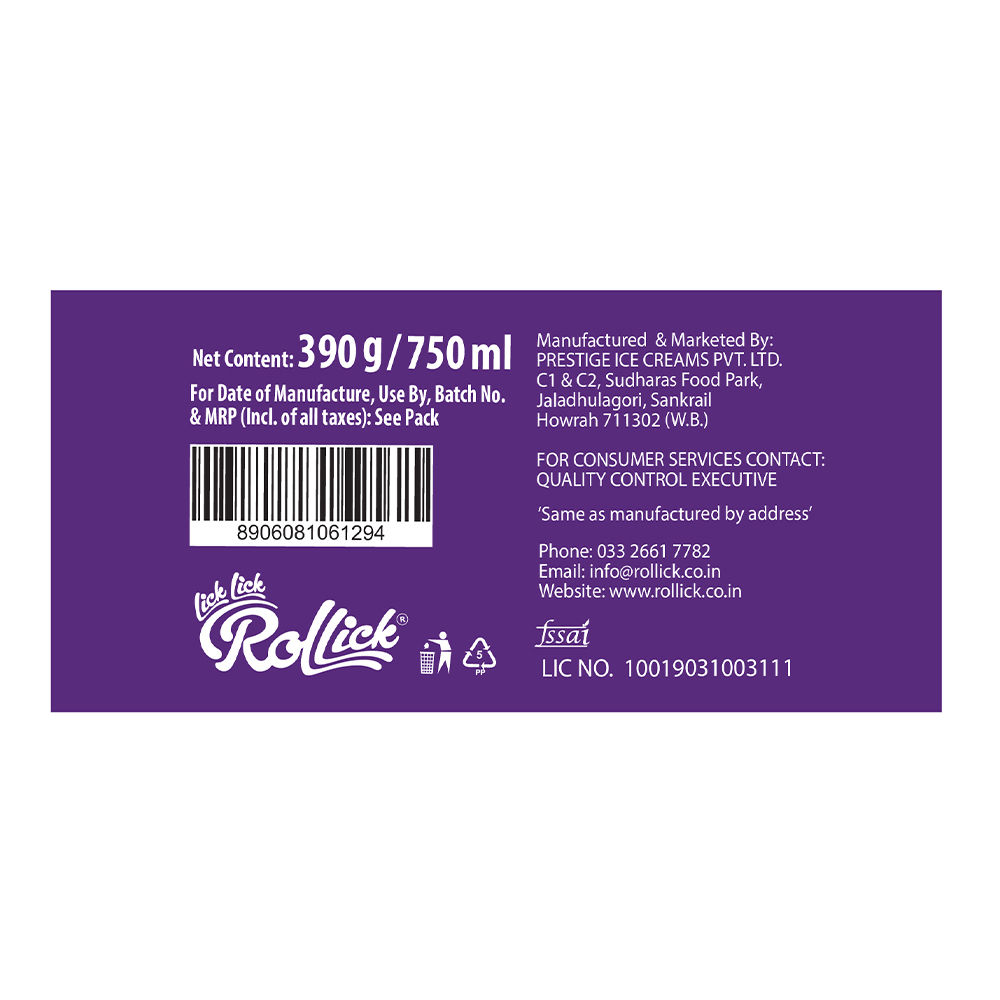 Rollick Belgian Chocochip Tub