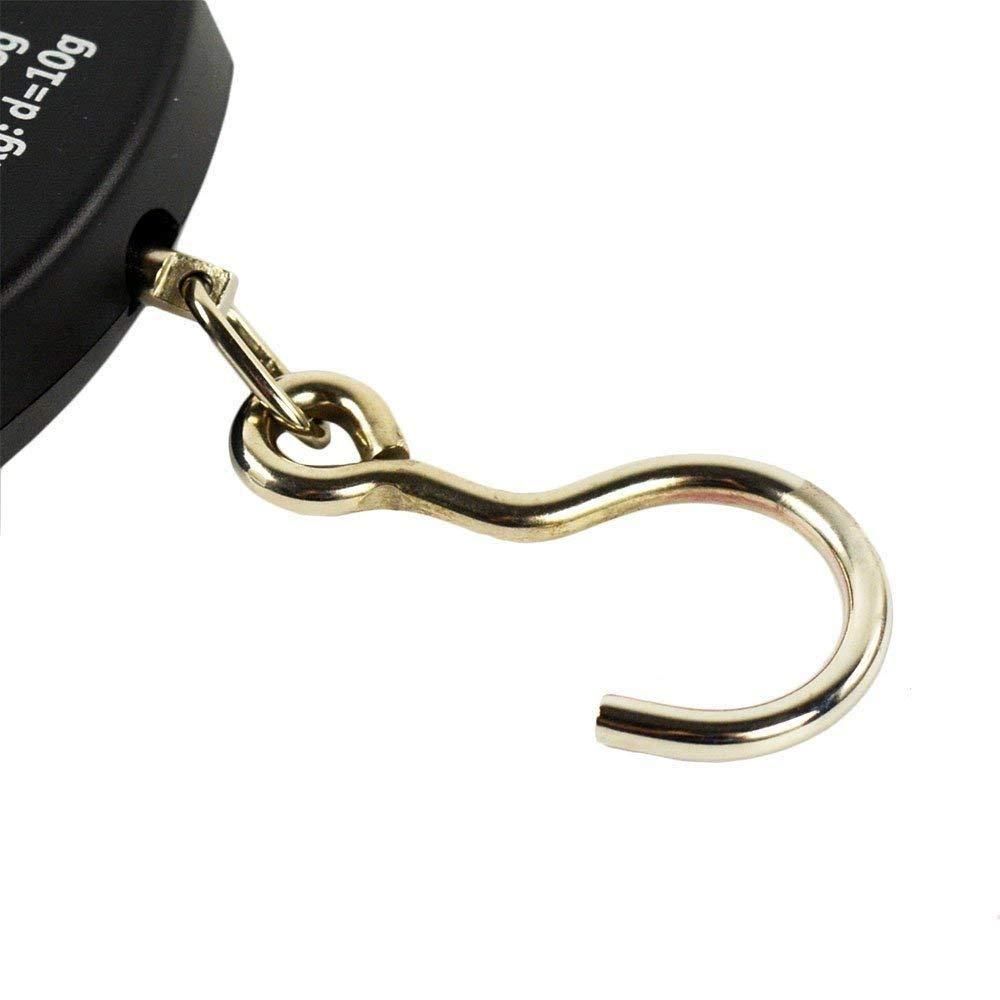 Desidiya Portable Electronic Hook Type Weighing Scale (Black)