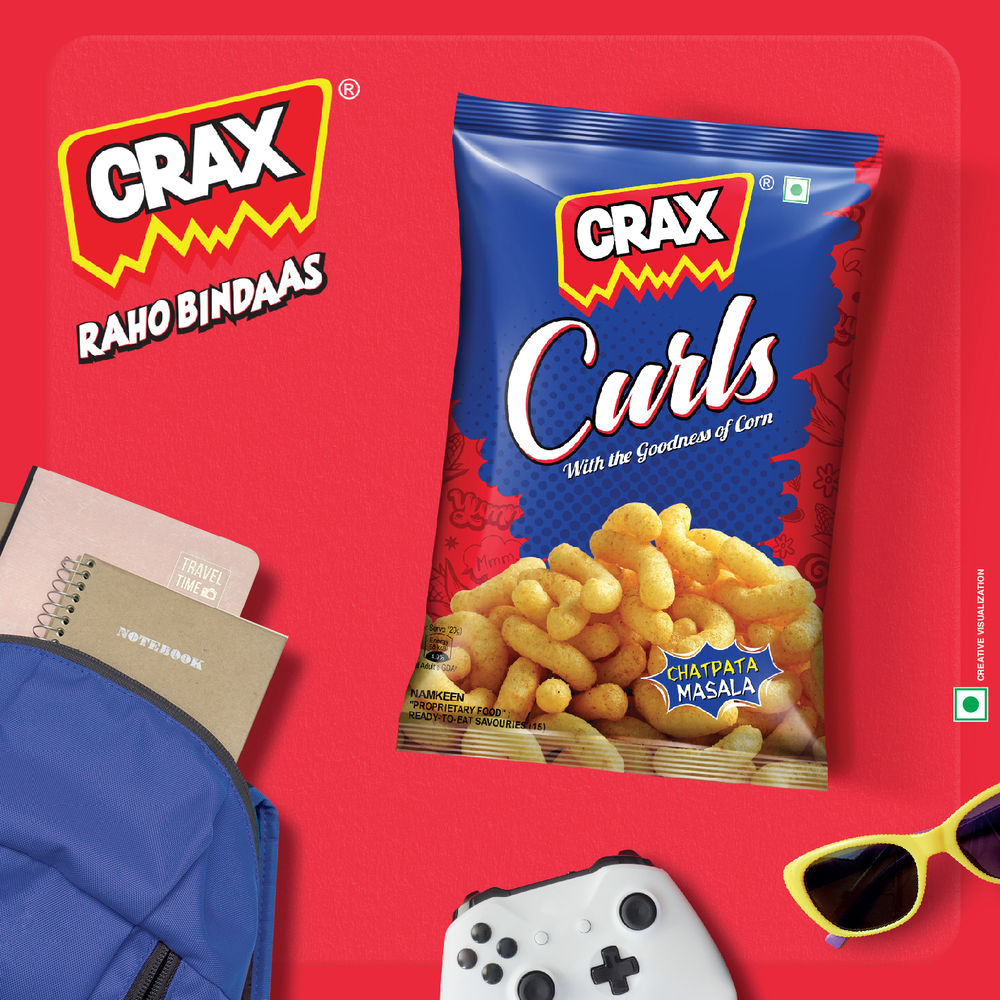 Crax Curls Chatpata Masala Puff Snacks