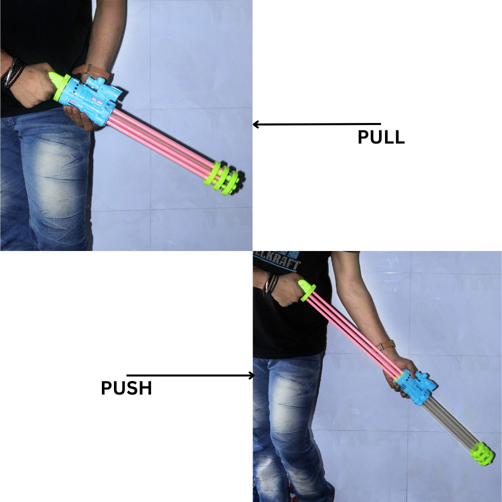 Water Gun/ Pichkari (Holi) Five Hole Super Large - Assorted Color