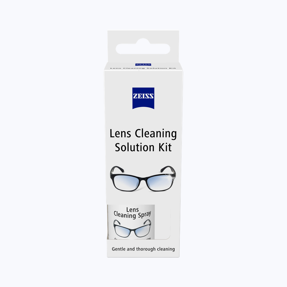 ZEISS Lens Cleaning Solution Kit with Microfiber Cloth|Lens Cleaner for Spectacles, Eyeglasses, Sunglasses and Camera Lenses