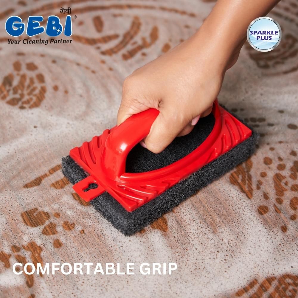 Gebi Sparkle Plus Commander Tough Scrubber Brush 1 pc Combo