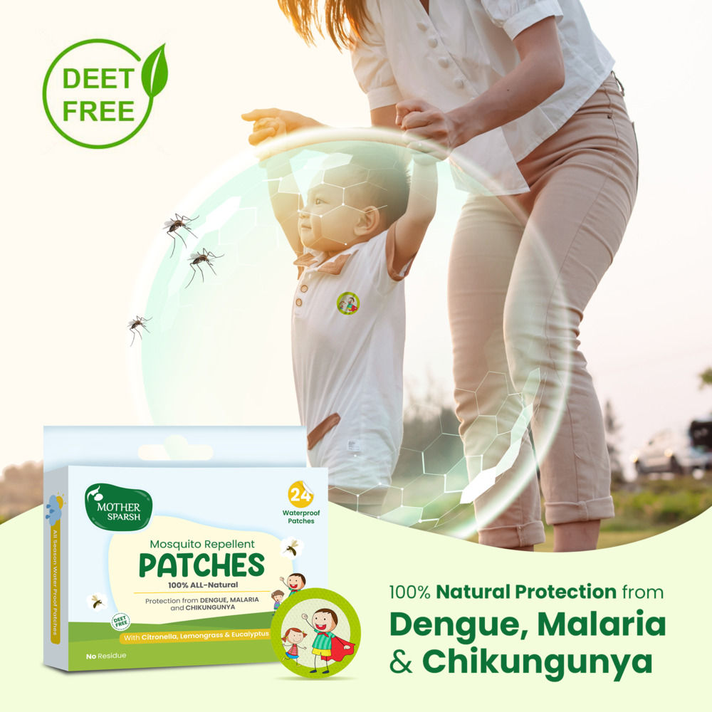 Mother Sparsh Natural Mosquito Repellant Patches Repellent For Kids | Assorted | 0 - 10 years