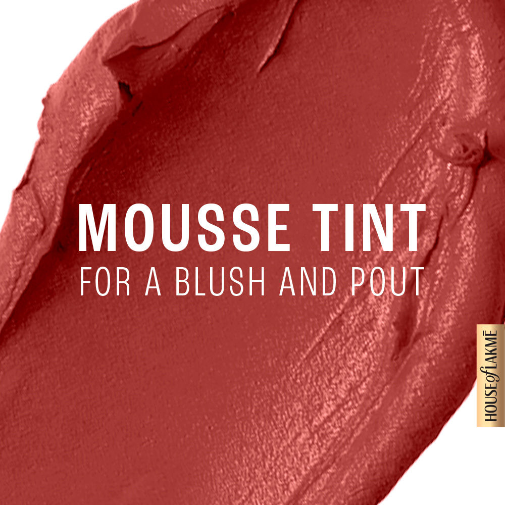 Lakme Double Duty Lip & Cheek Mousse Matte Lipstick & Soft Blush, Coca Soft
