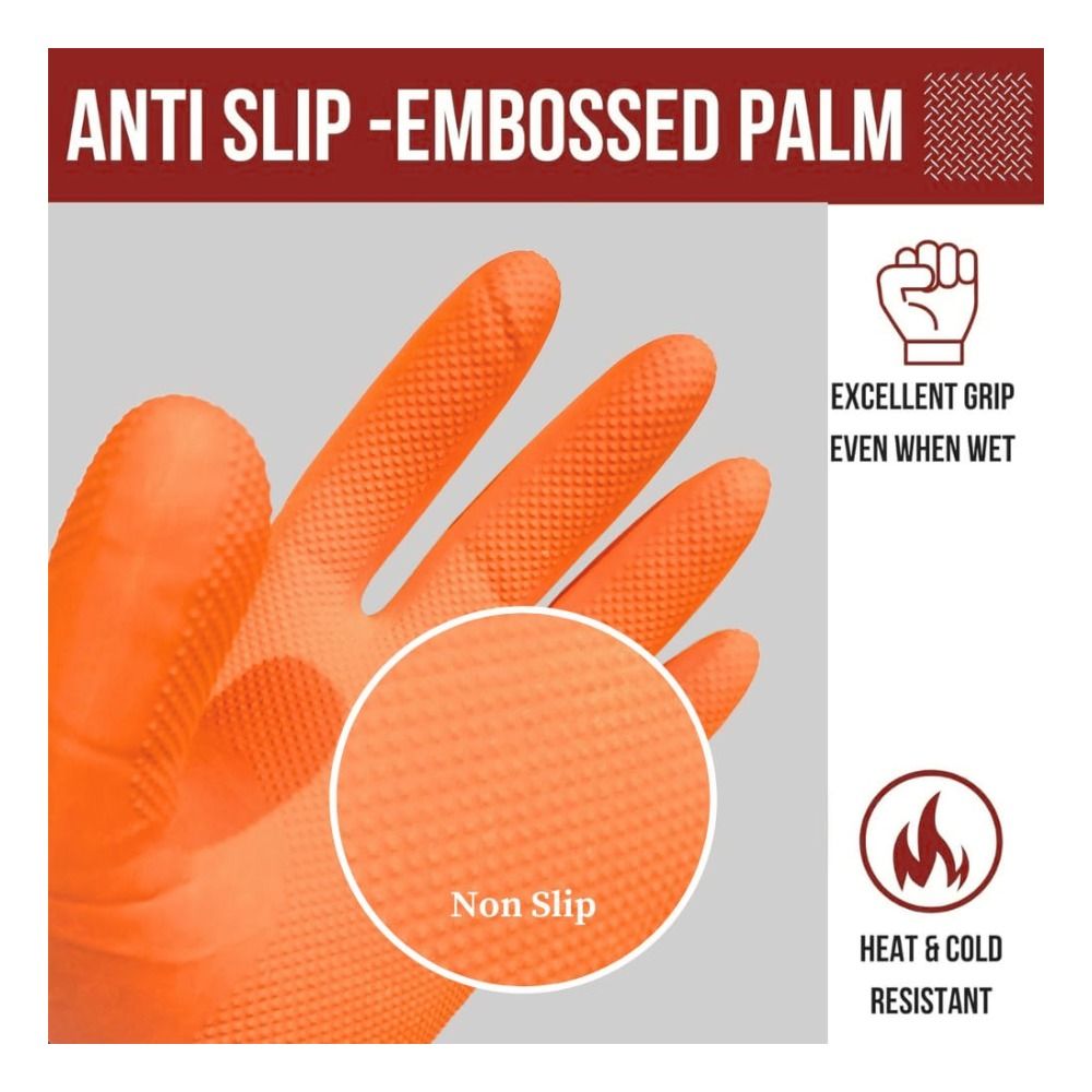 Heavy Duty Reusable Household Hand Gloves(Colour May Vary)