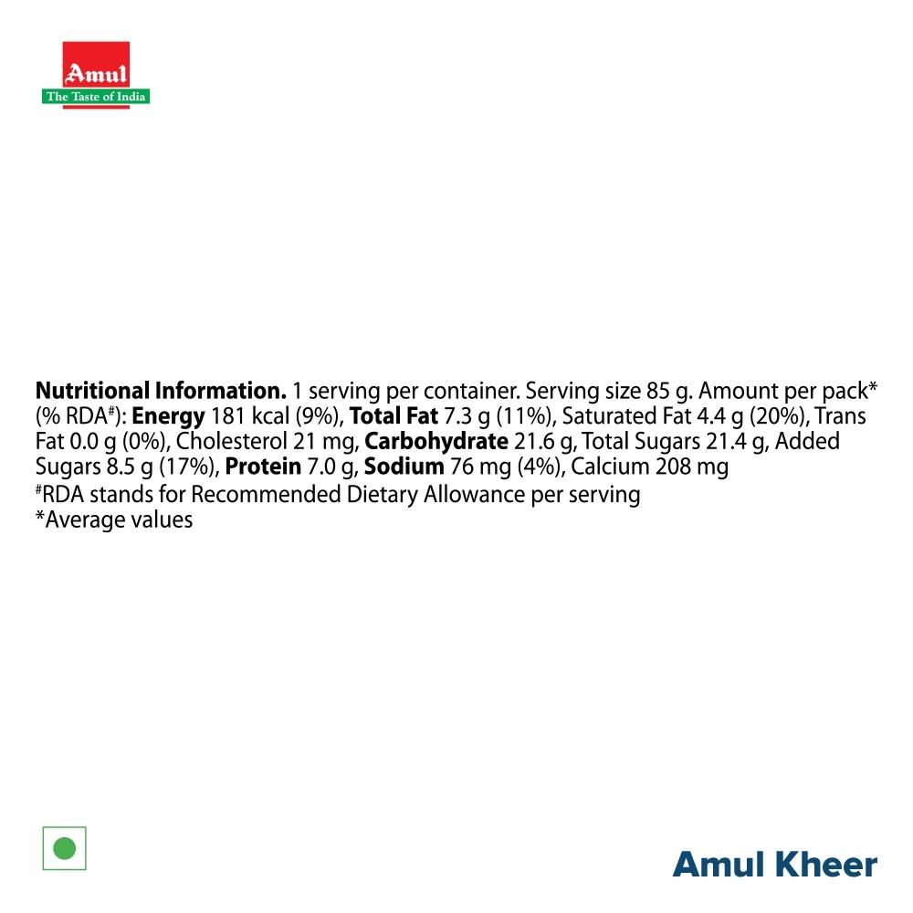 Amul Kheer Cup 85 g Combo