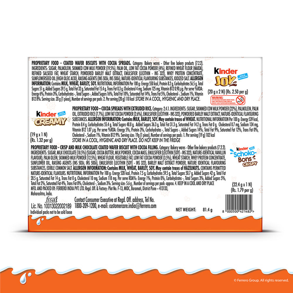 Kinder Mix Assortment Box- Pink
