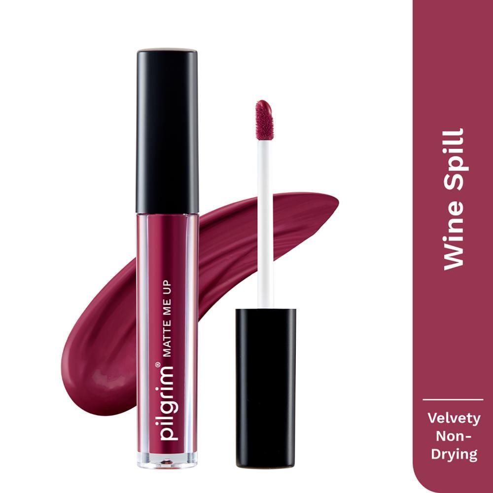 Pilgrim Matte Me Up! Liquid Lipstick - Wine Spill