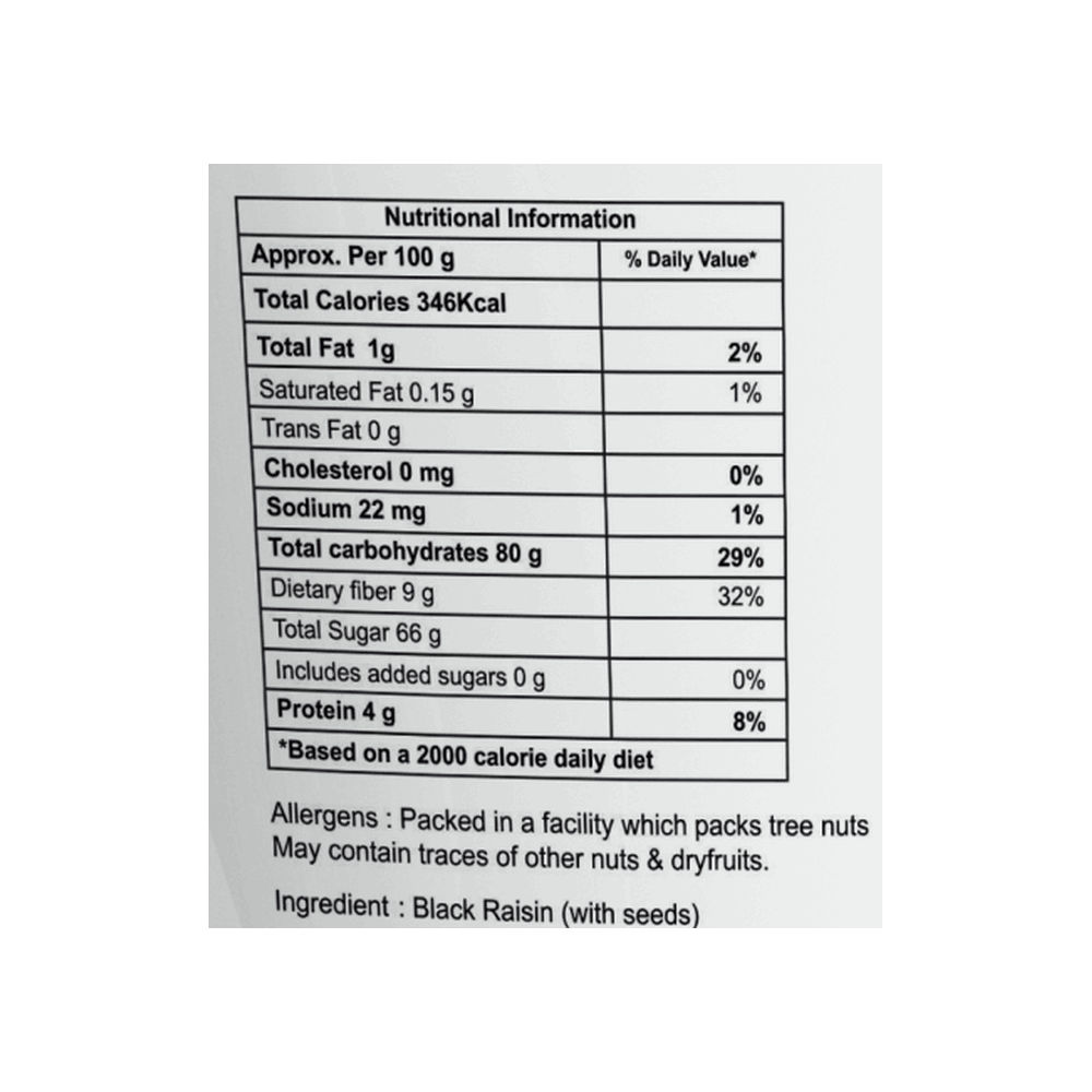 Prov Premium-Black Raisins (With Seed)
