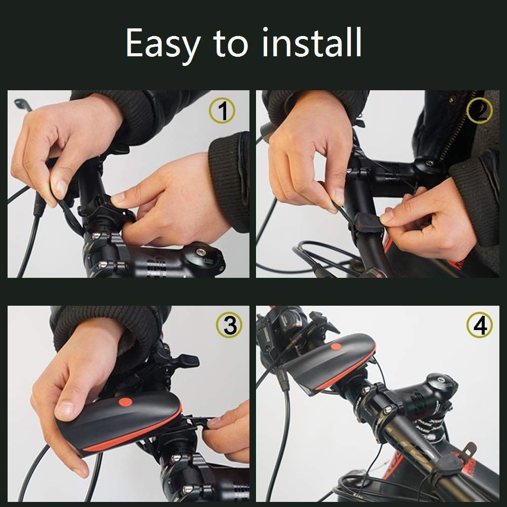 Hashwow Rechargeable Cycle Horn And Super Bright Led Light For Enhanced Visibility And Safety