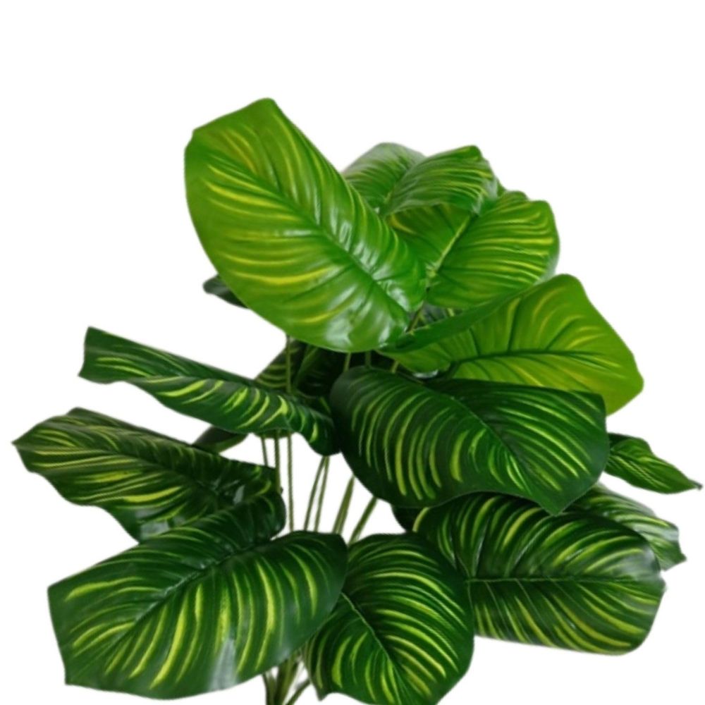 Go Hooked Artificial Plant with complimentary Nursery Pot Dual Shade Leaves Artificial 12 Leaves