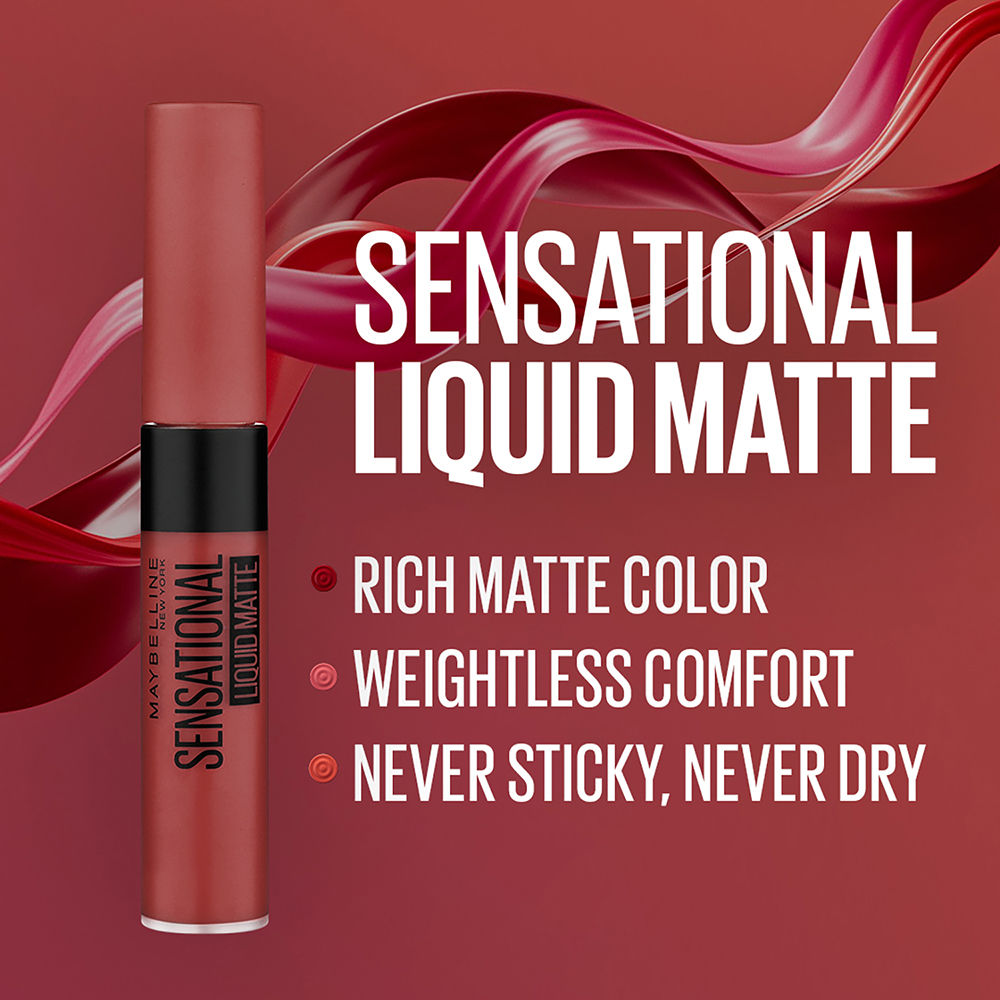 Maybelline New York Sensational Liquid Lipstick - Made Easy | Paraben Free