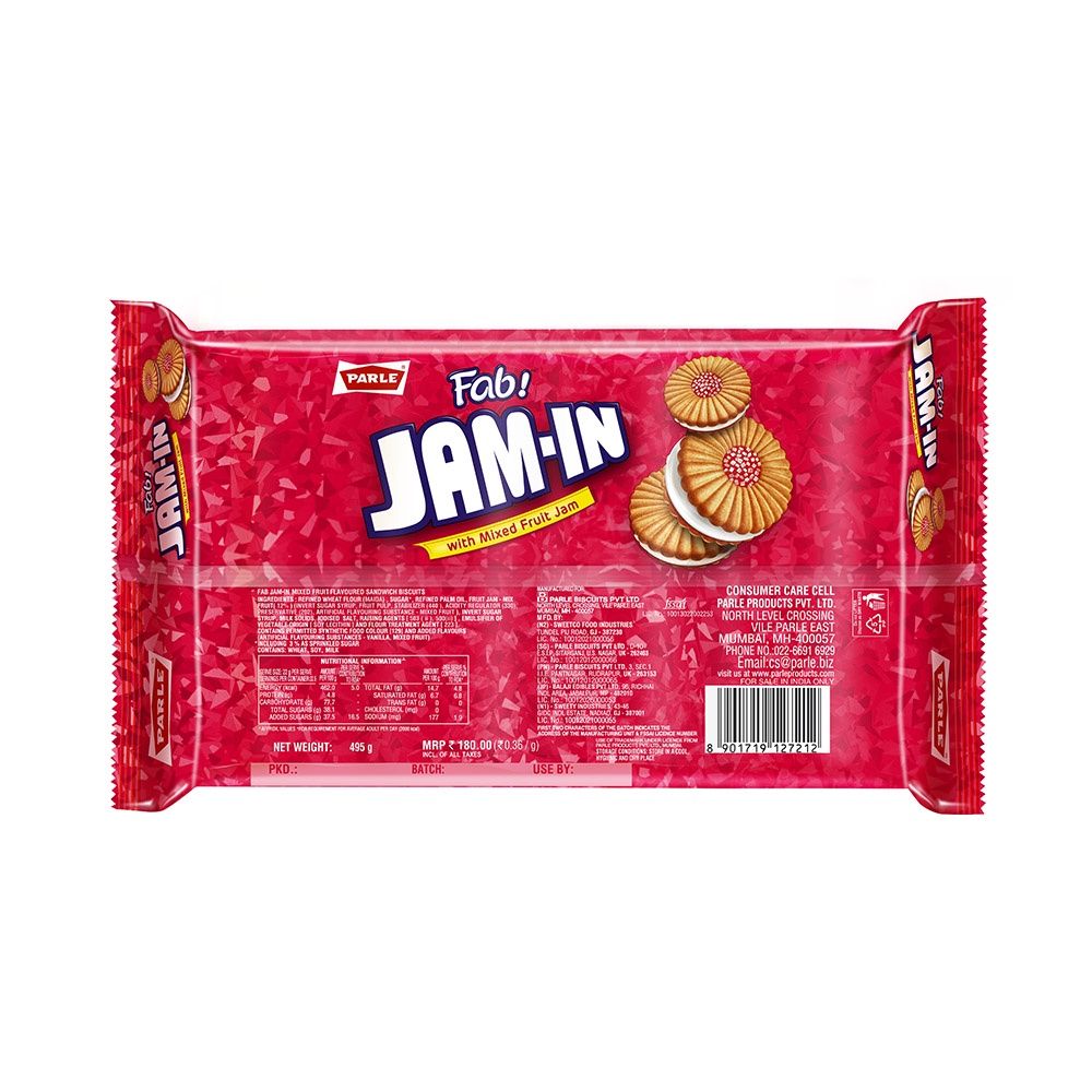 Parle Fab! Jam-In Cream 495 g Combo