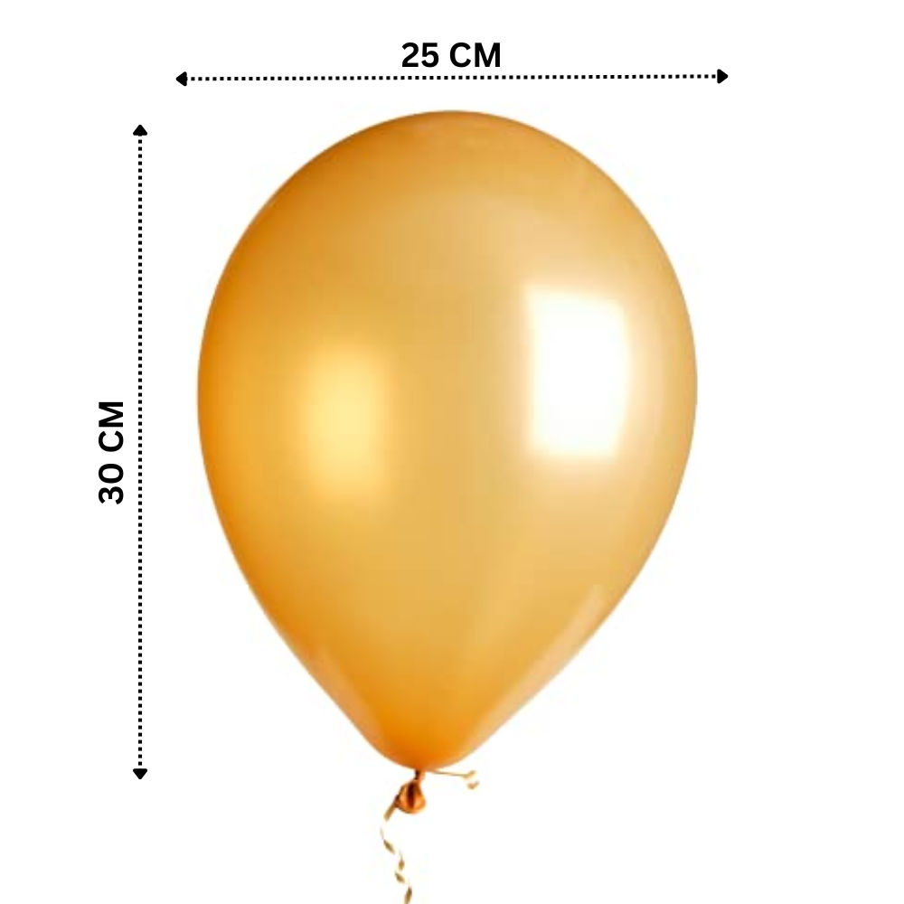 Let's Vybe Balloon Black & Golden