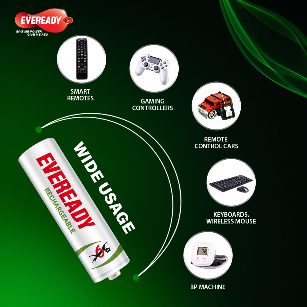Eveready AAA Rechargeable Battery, 1000 Series