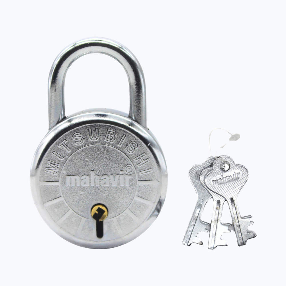 Se7en Padlock With 3 Keys - 50mm - Round Shaped