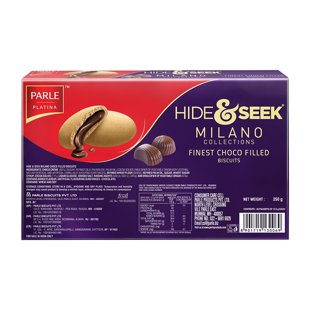 Parle Platina Milano Dark Choco Biscuits