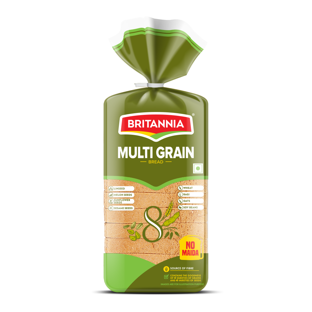 Britannia Multigrain Bread (No Maida) 400 g Combo