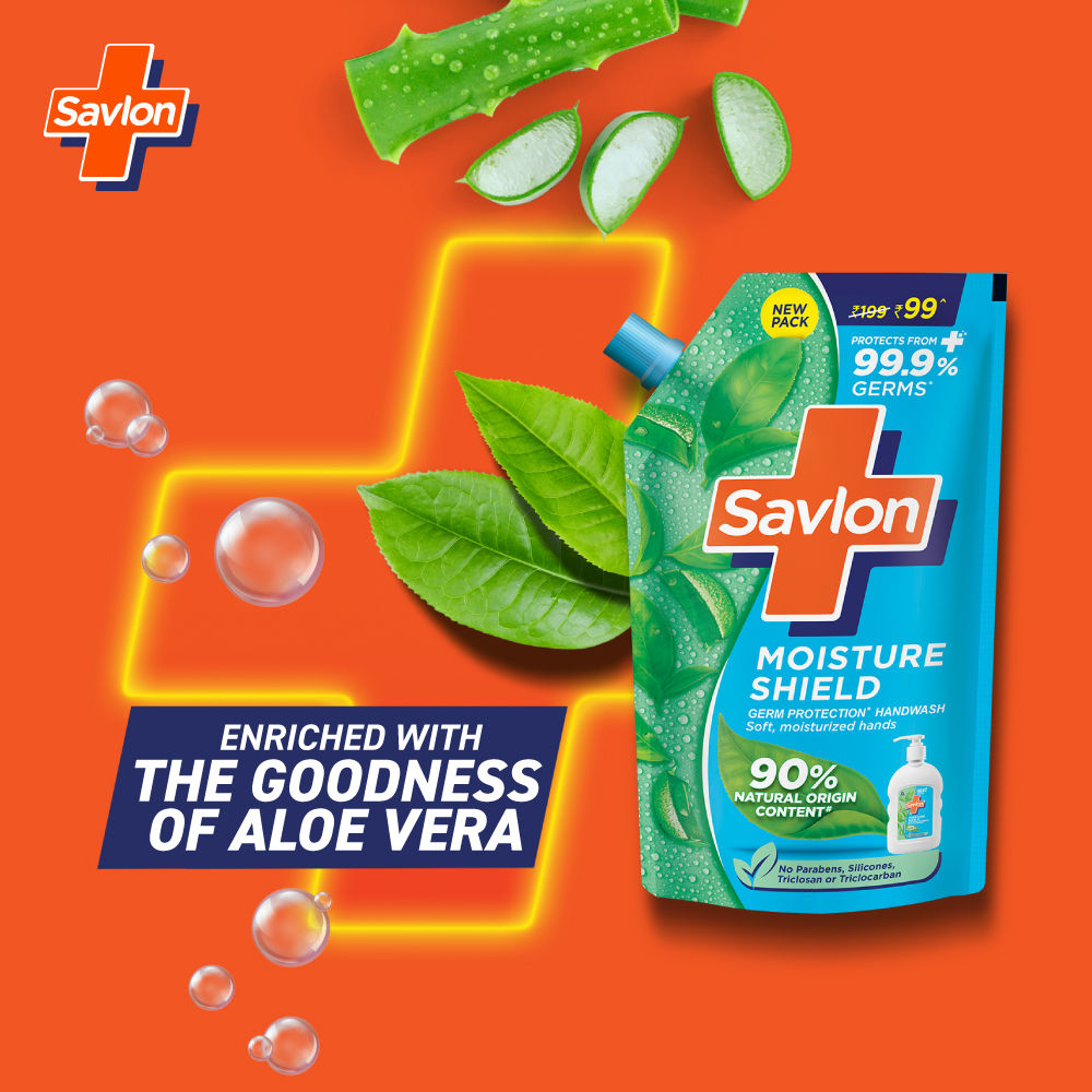 Savlon Handwash Moisture Shield Pouch Combo 