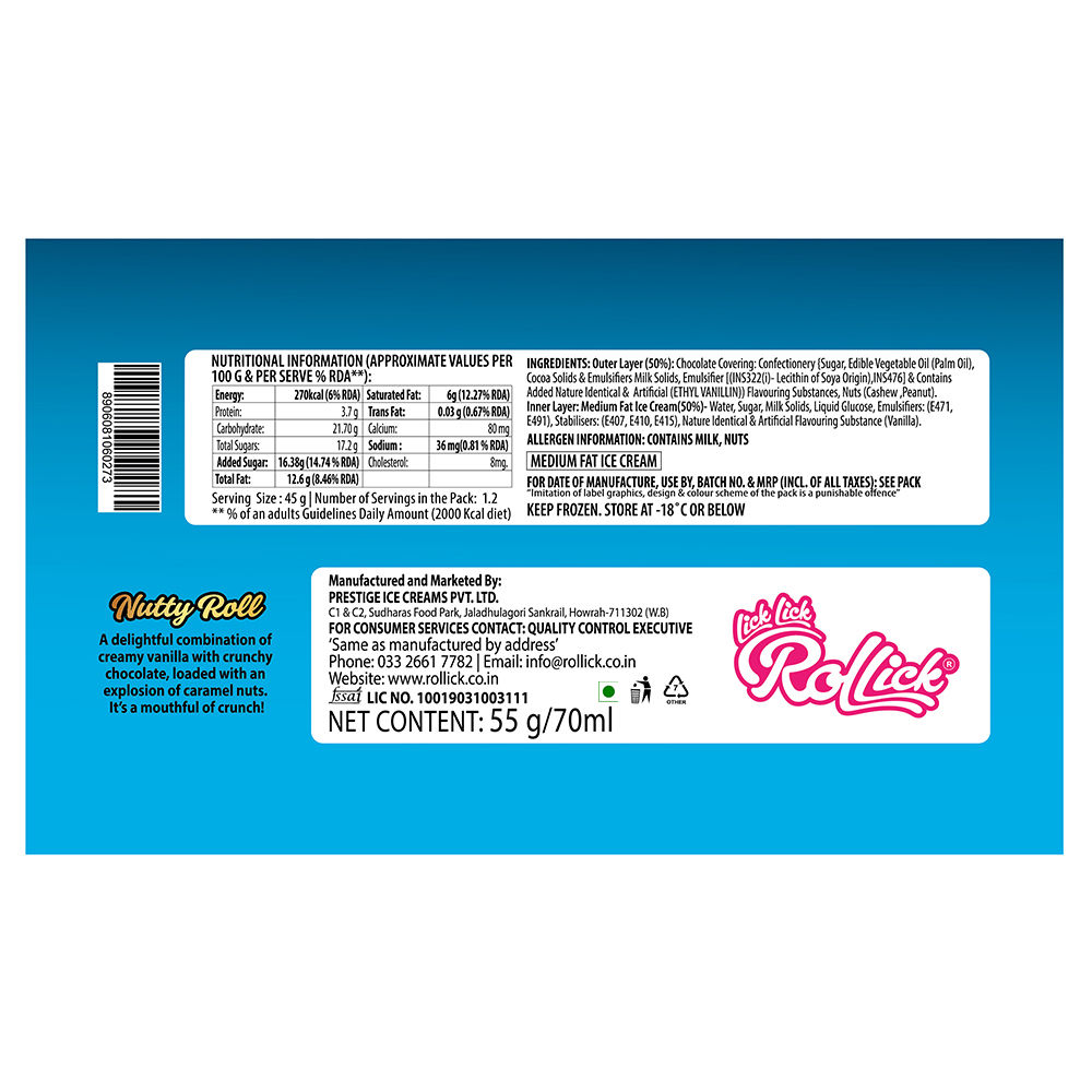 Rollick Nutty Roll Stick 60 ml Combo