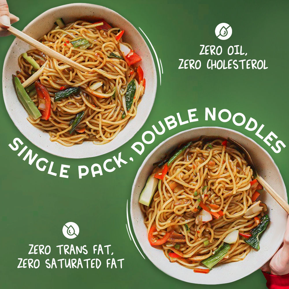 Moi Soi Instant Hakka Noodles | Tastemaker Inside | Chowmein| 165G | Street Style Hakka Noodles