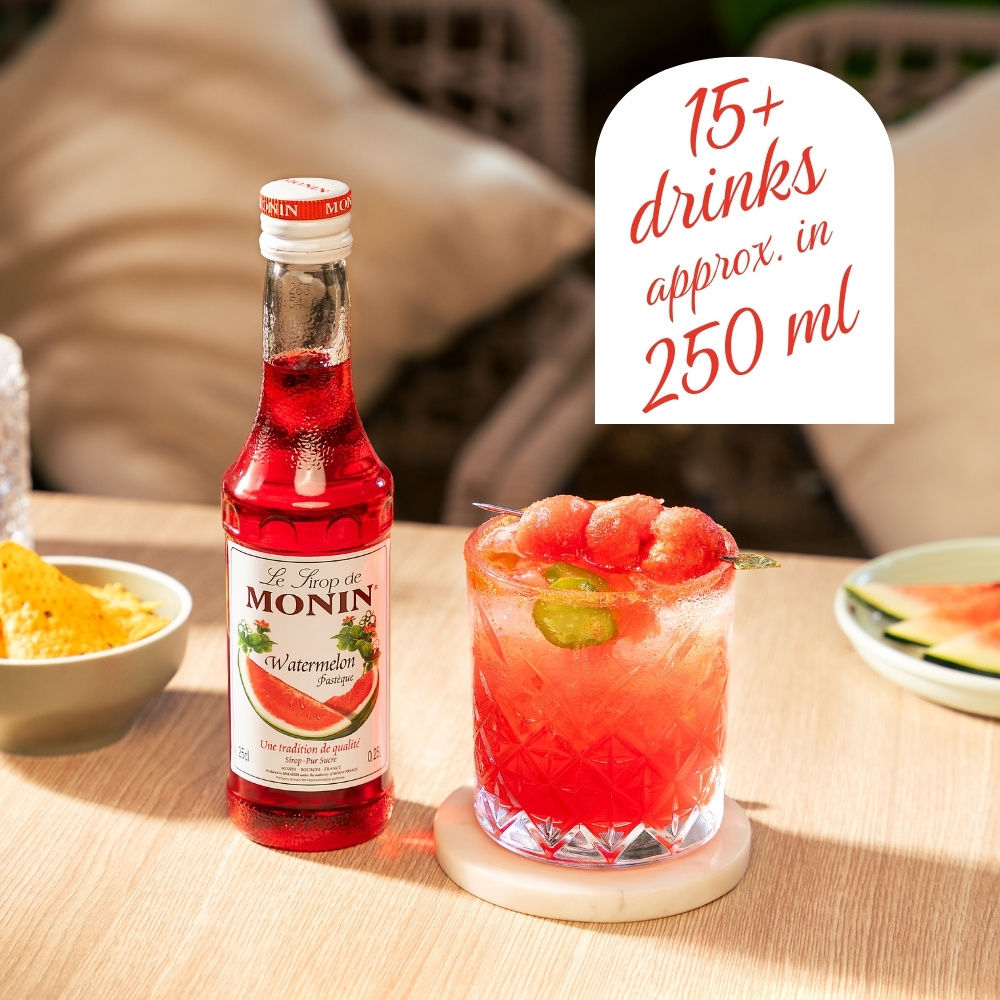 Monin Watermelon Syrup for Cocktails | Mocktails | Coolers