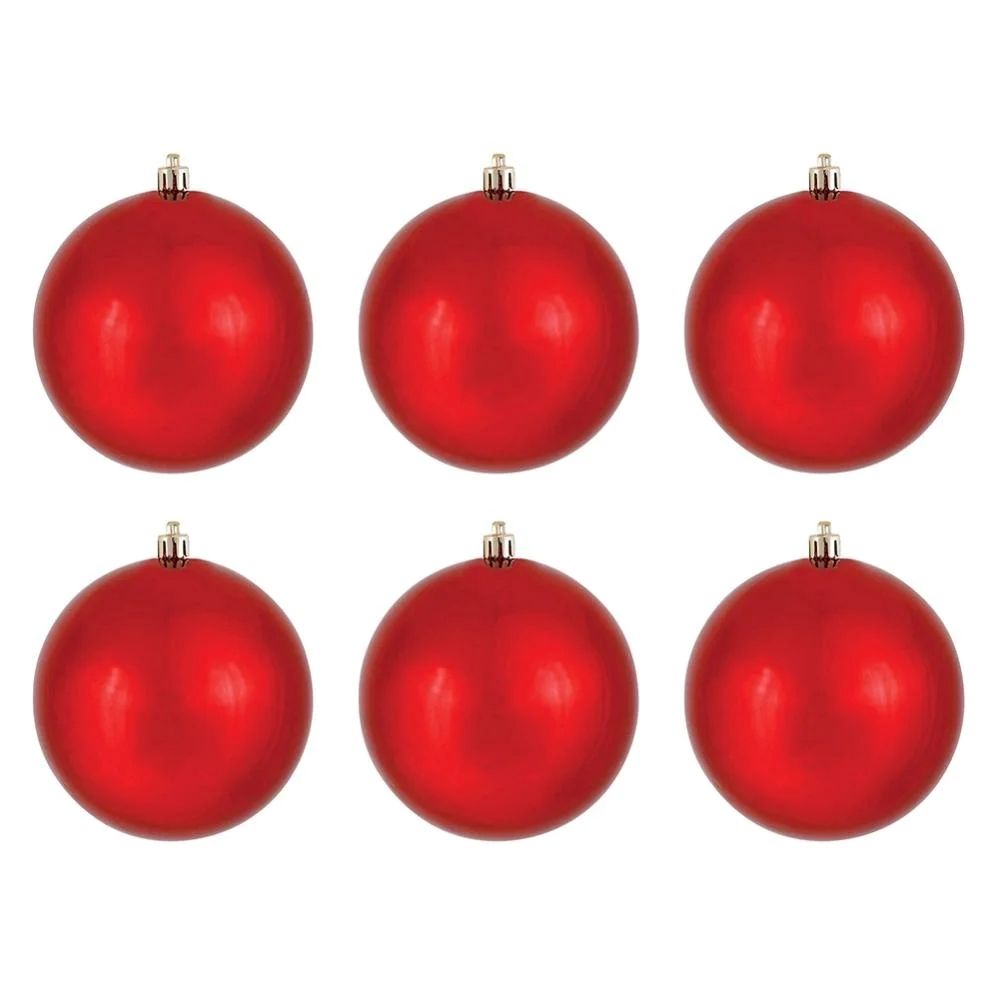 Gullak 3 cm - 12 pcs Shiny+Matt Ball In Pvc Box Red