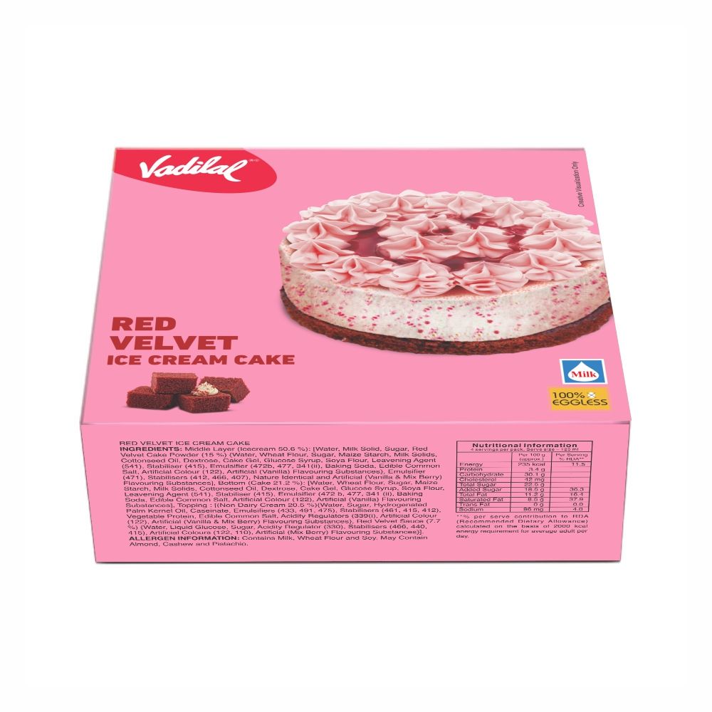 Vadilal Red Velvet Ice Cream Cake