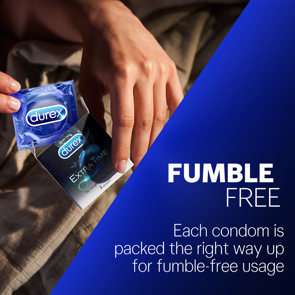 Durex Extra Time Condom (Pack Of 2 Combo)