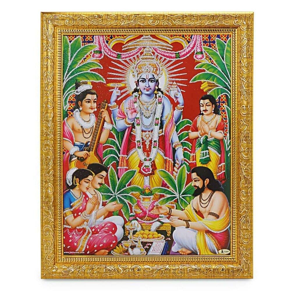Divine Vibes Satyanarayan Photo Frame
