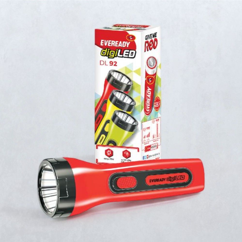 Eveready Tango 1.2W Rechargeable Torch - Red