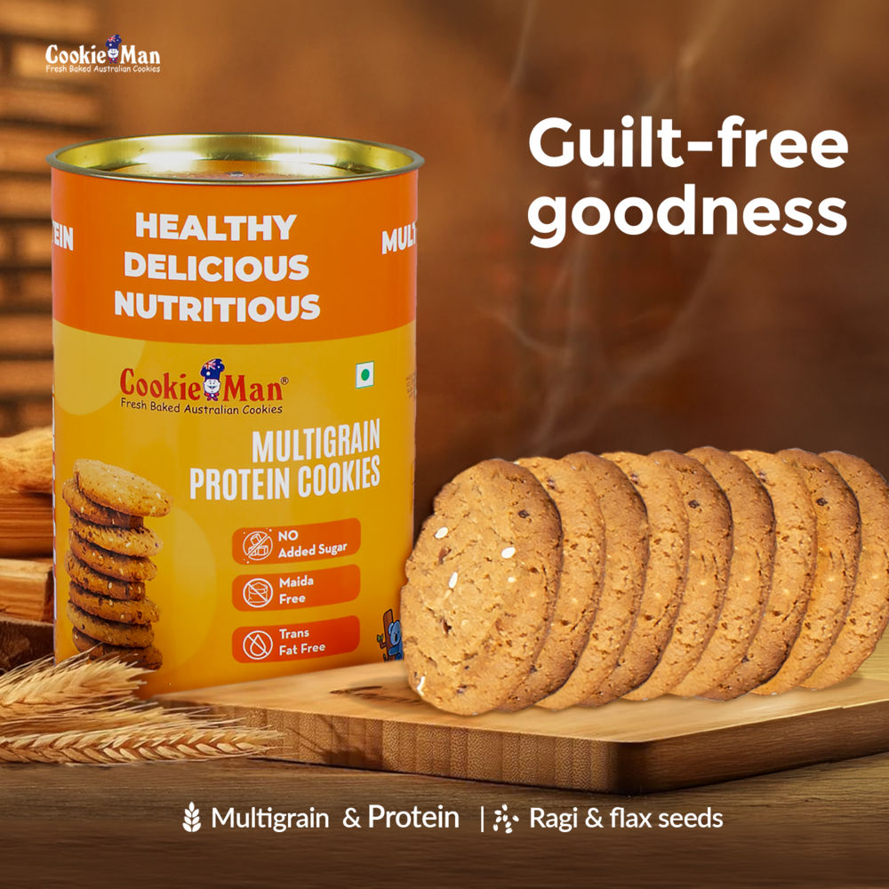 CookieMan Multigrain Sugar Free Biscuits | Maida-free and Trans Fat-free
