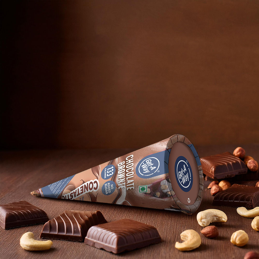 Get-A-Way Chocolate Brownie Ice Cream Cone