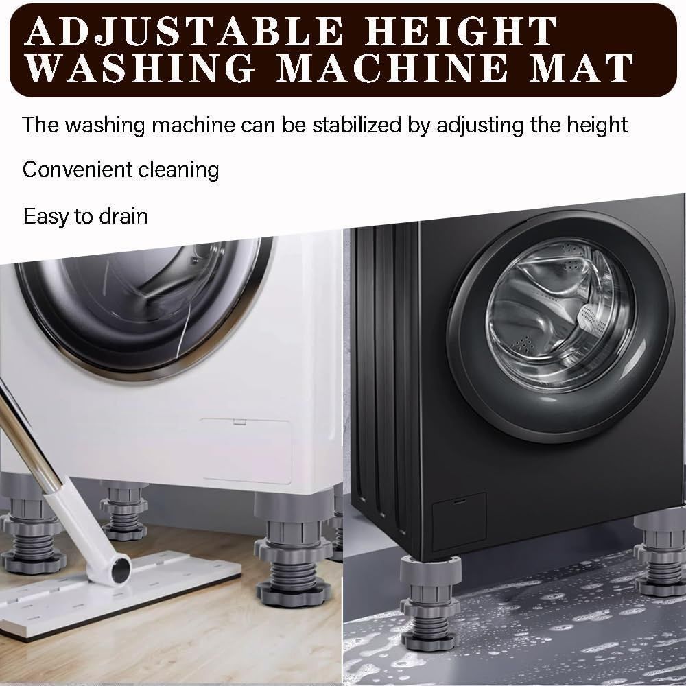 Clazkit Refrigerator Washing Machine Stand, Adjustable Base Set Of 4, Color May Vary