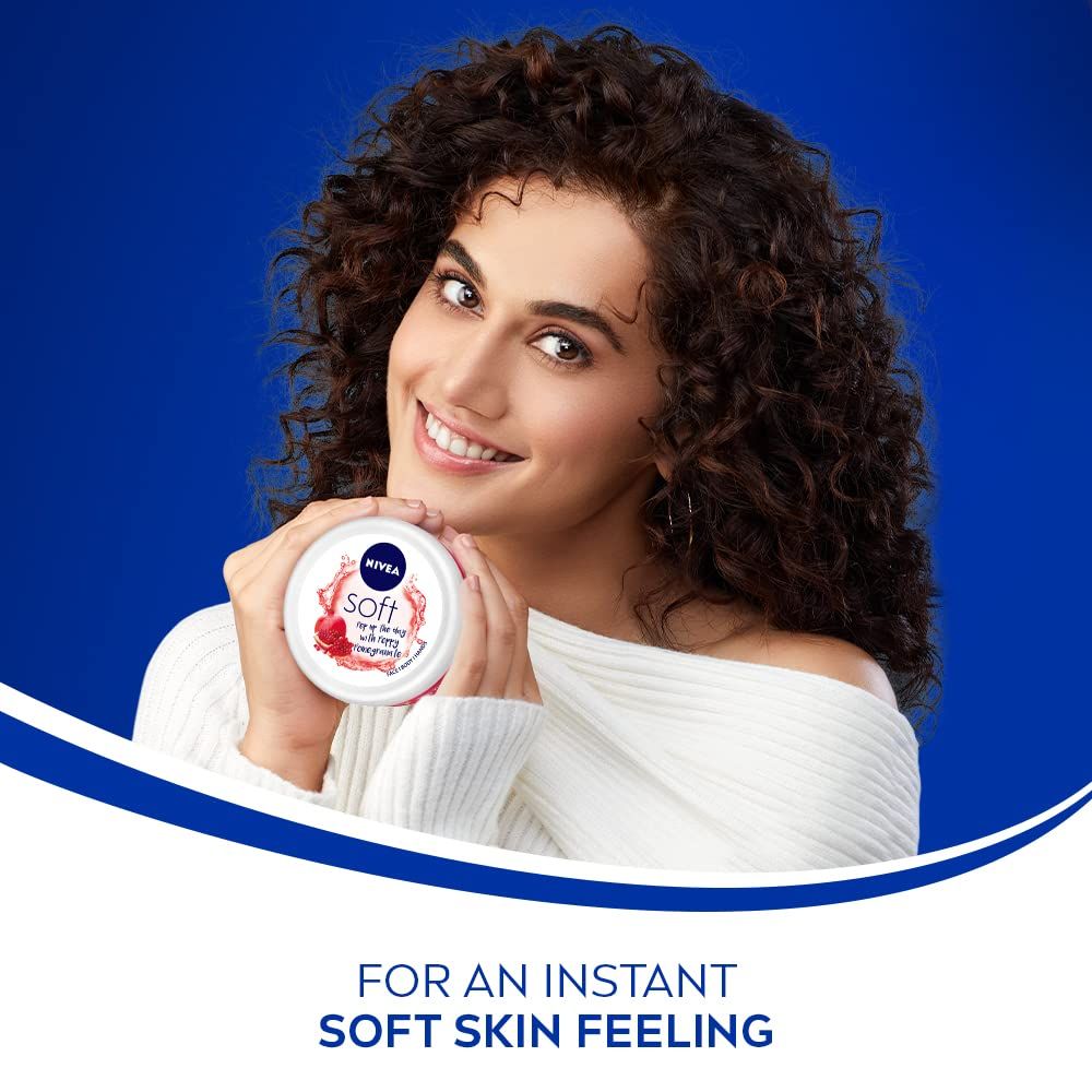 Nivea Soft Light Moisturizer Peppy Pomegranate For Face, Hand & Body