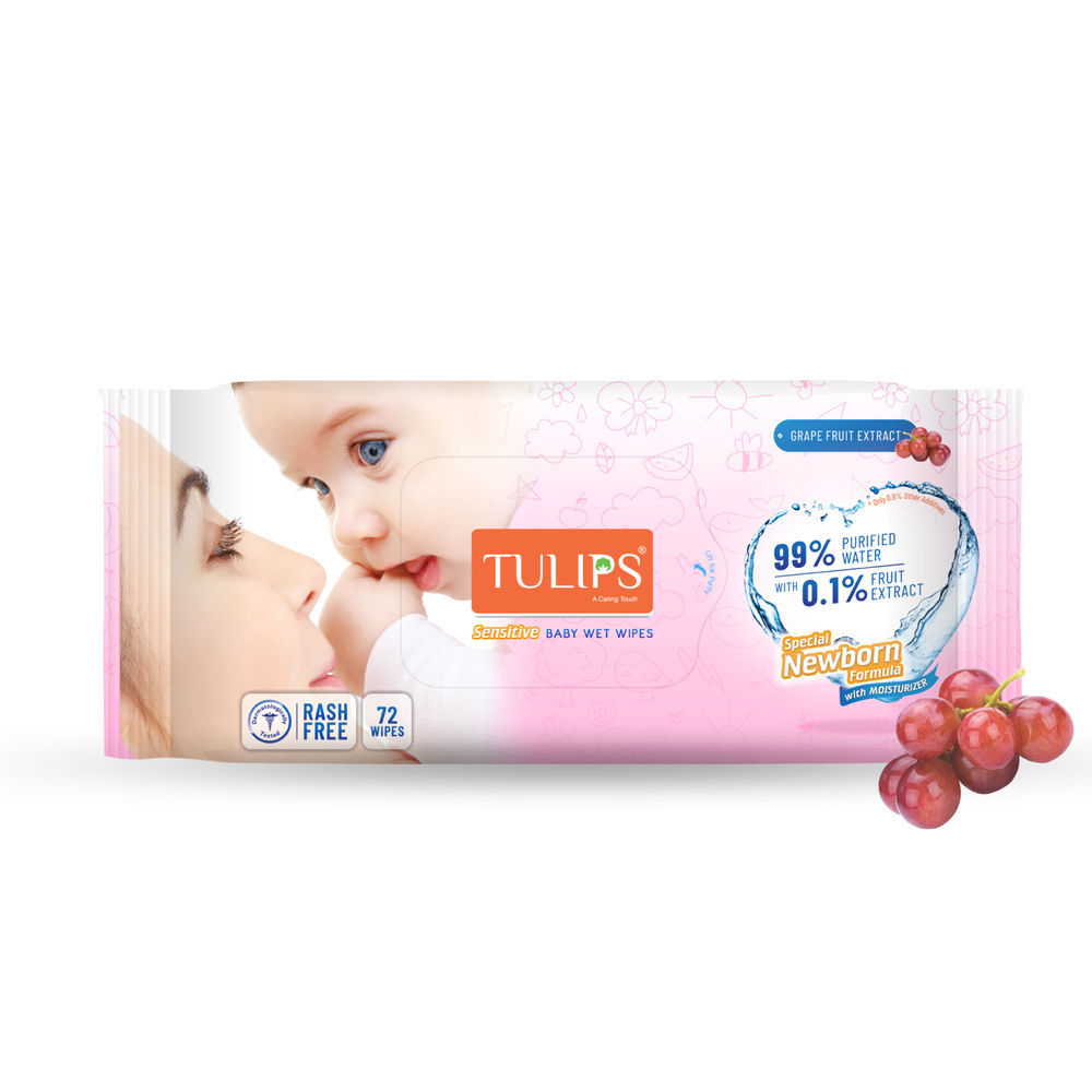 Tulips Sensitive Baby Wet Wipes