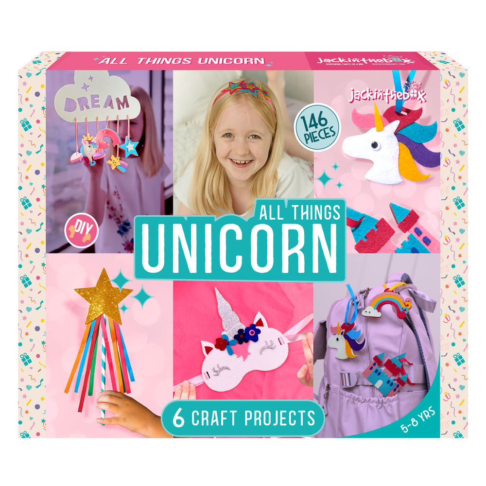 Jackinthebox Unicorn 6-In-1 Art & Craft Kit