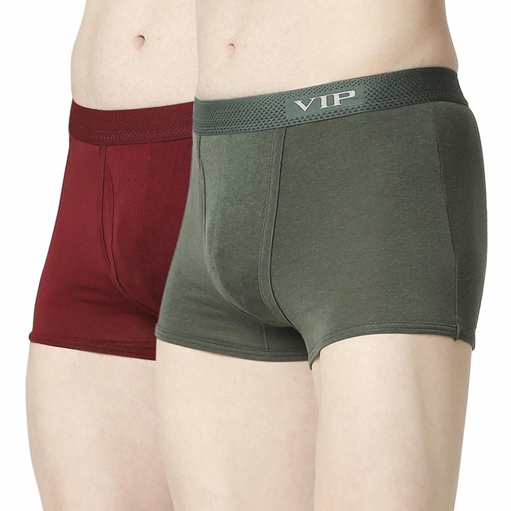 Vip Mens Trunk Sensory | Pack of 2 | M | Black | Maroon