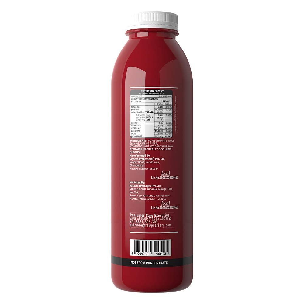 Raw Pressery Pomegranate Juice Pet 1 l Combo