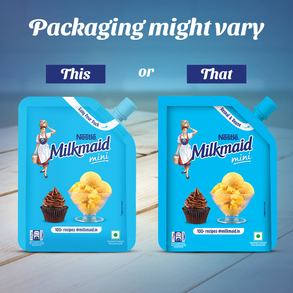 Nestle Milkmaid Mini Condensed Milk Easy Pour Pack 210 g Combo