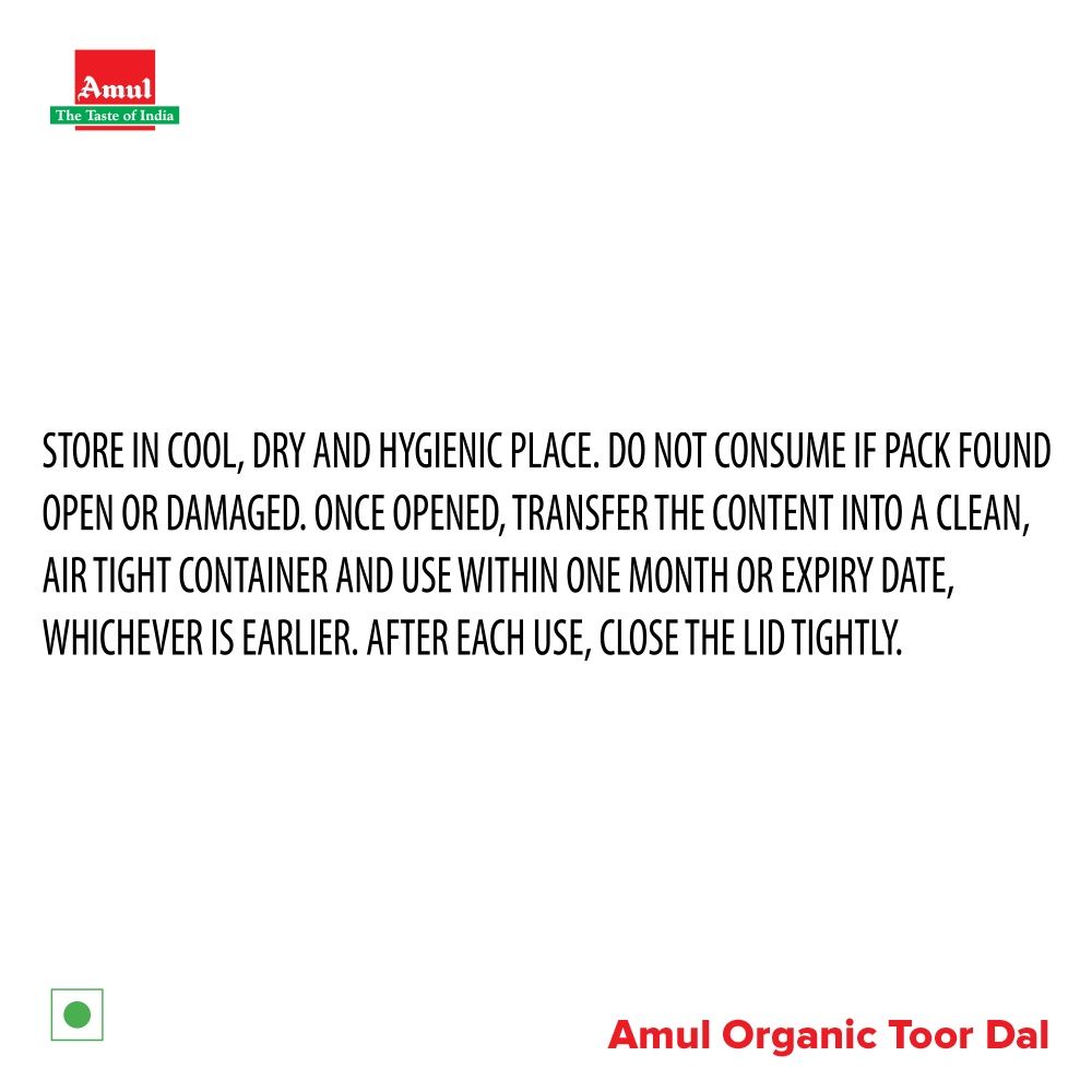 Amul Organic Toor Dal