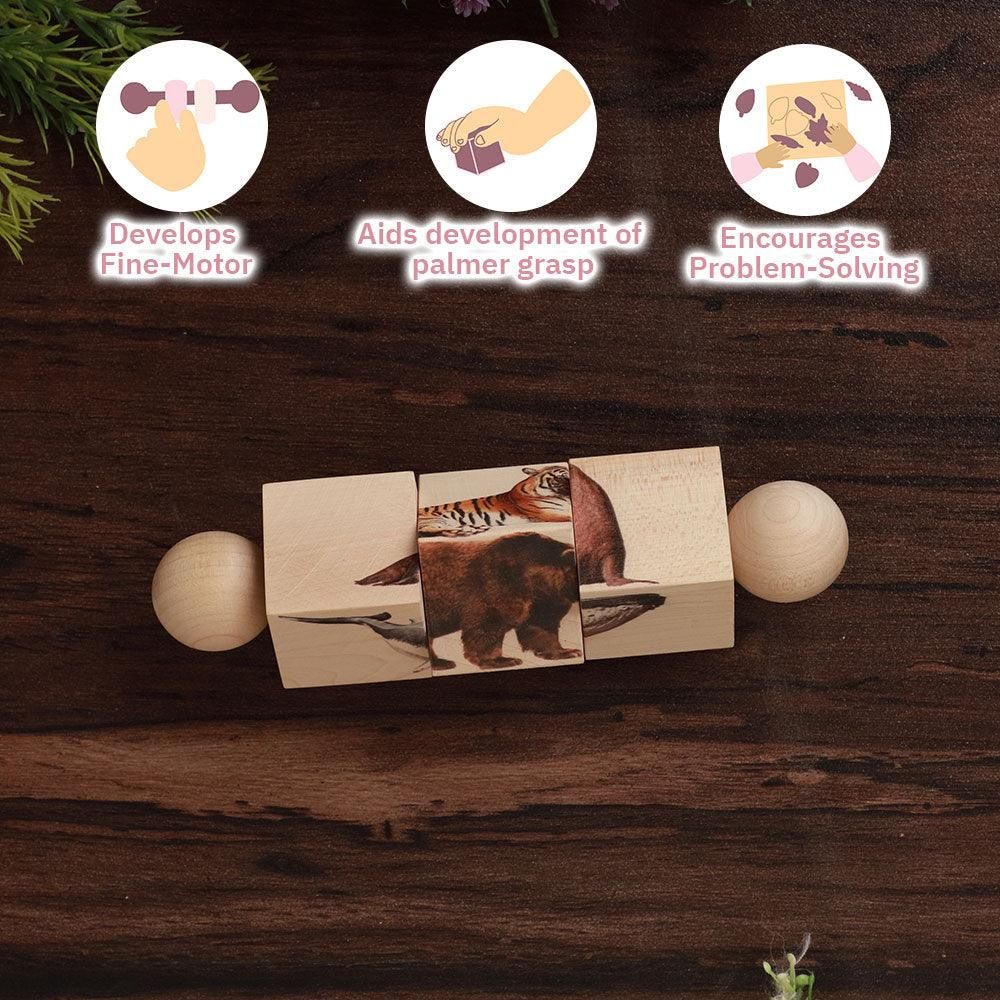Ariro Toys Rotating Puzzle -Mammals