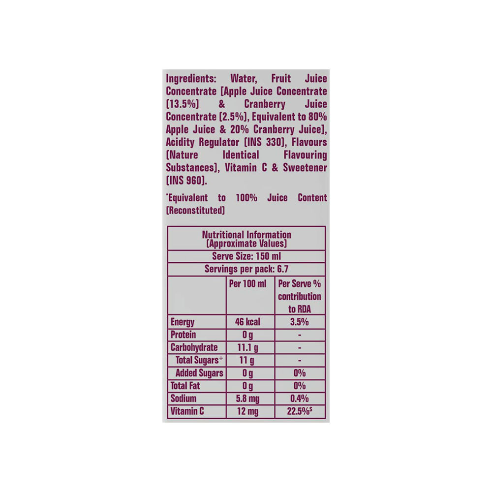 Dabur Real Cranberry Fruit Juice