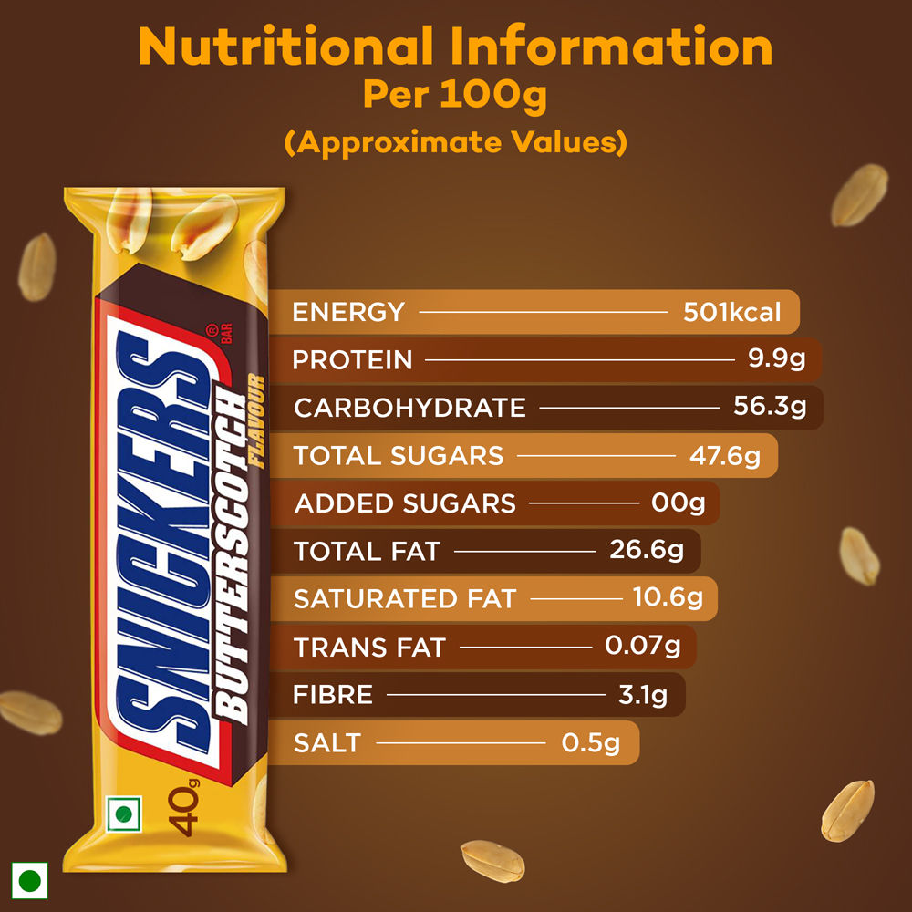 Snickers Chocolate Bar Loaded with Butterscotch & Caramel